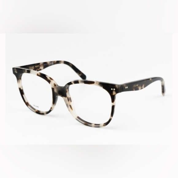 Celine CL5010IN 055 Eyeglasses White Vintage Havana Square Women NWT - Picture 5 of 8